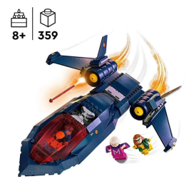 Lego 76281 Marvel The X-Men's X-Jet, Avión de Juguete con Minifiguras de Superhéroe Wolverine
