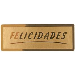 Etiquetas Regalo Adh. Rollo 300 Uds. 50X18 Felicidades Oro Precio: 9.5000004. SKU: B1AWYAWGT8