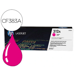 HP Cartucho Tóner Original Magenta CF383A para Impresoras LaserJet Rendimiento Estándar 2700 Páginas Precio: 158.50000056. SKU: B1KFFJNCCG