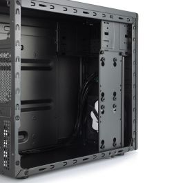 Fractal Design Core 1100 Caja PC Mini Torre Negra compatible Micro ATX/Mini ITX, ventilador 120mm, USB 2.0/3.0, GPU 350mm