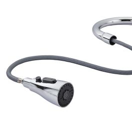 Grifo Monomando Fontastock Cromo Acero Inoxidable Latón Cerámico Aleación de Zinc Forma de C Alto