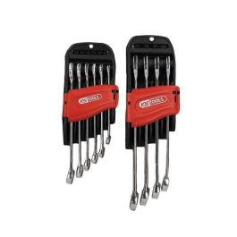 KS TOOLS 922.0050 - Juego 10 Llaves Combinadas Métricas 8-19mm con Soporte - Horquilla y Ojo Inclinado 15° Precio: 90.49999948. SKU: B17F5CD4Q3