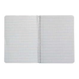 Liderpapel Cuaderno espiral Pautaguía A5 Tapa Blanda 40 Hojas 75gr Cuadro Pautado 3mm Color Azul