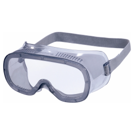 Deltaplus Gafas de Protección Panorámicas PVC Montura Flexible Ventilación Directa Talla Ajustable Color Gris EN166:1B/B ANSI-ISEA Z87.1