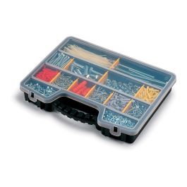 Terry Organizador de Compartimento con Tapa Hasta 20 Divisiones, 5 Fijas + 15 Removibles, Negro, 39.5 x 30.5 x 6 cm Precio: 12.59000039. SKU: S7904353