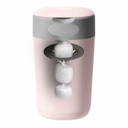 Tommee Tippee Contenedor Pañales Twist & Click Anti-Olores 99% Gérmenes Eliminados con Recarga Inicial y Capacidad 30 Pañales Rosa