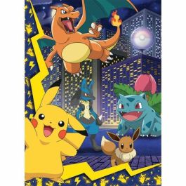Nathan 4005556861897 Puzzle de 150 piezas Pokémon Town | Puzzle infantil temático Pokémon | Ideal para edades de 7 años en adelante