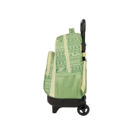 Mochila Escolar con Ruedas Mufasa Verde Beige 33 x 45 x 22 cm