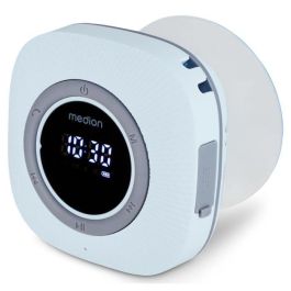 Medion MED4061275227659 Radio de Ducha FM Bluetooth IPX6 con Soporte de Ventosa – Azul