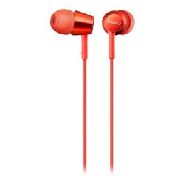 Auriculares con Micrófono Sony MDR-EX155AP Rojo Auriculares con Micrófono Sony MDR-EX155AP Rojo