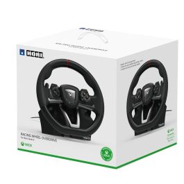 Hori HOR0810050910187 Volante de carreras Overdrive, incluye Pedales, compatible con PC y Xbox, Negro