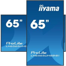 iiyama LH6565UHSB-B1 Monitor 65" 4K UHD IPS 3840x2160 LED 60Hz 8ms 24/7 Wifi Speakers Negro