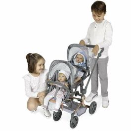 Silla gemelar plegable city multiposicion para muñecas de hasta 52 cm 42x55x91 cm Silla gemelar plegable city multiposicion para muñecas de hasta 52 cm 42x55x91 cm