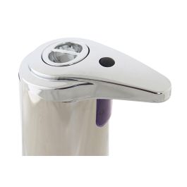DKD Home Decor Dispensador Automático de Plástico ABS Plateado y Negro, 250 ml, Alimentación 4 Pilas AAA, 7.5 x 19 x 11.1 cm