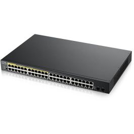 Zyxel GS1900-48HPv2 Switch Gestionado L2, 48 Puertos Gigabit Ethernet, PoE, Negro