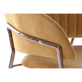 DKD Home Decor Silla Naranja Dorado 53 x 74 x 58 cm (2 Unidades)
