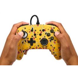 Power A Mando con Cable NSGP0083-01 Enhanced para Nintendo Switch Pikachu Sentimientos, Cable 3M