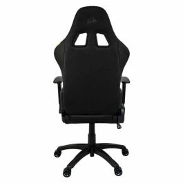 CORSAIR - Silla de Oficina - Sillón gaming - TC100 RELAXED - Tela - Ergonómica - Reposabrazos ajustables - Negro/Rojo (CF-9900014-WW)