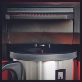 Einhell TE-CF 18 Li solo Cafetera de filtro de 0,24 L con batería recargable, fácil de usar, Negro/Rojo