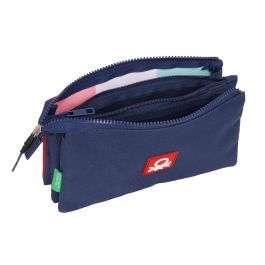 Portatodo Triple Benetton Flag Azul marino 22 x 12 x 3 cm