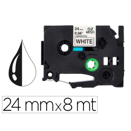 Q-connect Cinta TZe-251 Blanco-Negro 24mm Longitud 8mt Compatible Brother Consumible Rotuladora Precio: 10.58999986. SKU: B13AEVYZ4H