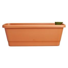Elho Noa Balconiere L - Marrón - L 65 x B 20 x H 18 cm - Balcón exterior - 100% reciclado Elho Noa Balconiere L - Marrón - L 65 x B 20 x H 18 cm - Balcón exterior - 100% reciclado