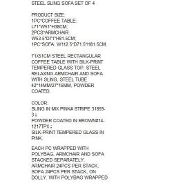 DKD Home Decor Sofá de Terraza y Jardín Multicolor Verde Jade 71 x 85 x 112 cm Set de 4