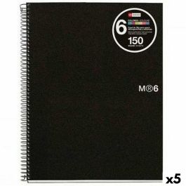Libreta de Anillas Miquelrius Negro A5 150 Hojas (5 Unidades) Libreta de Anillas Miquelrius Negro A5 150 Hojas (5 Unidades) Precio: 35.58999983. SKU: B1G9PNQ986
