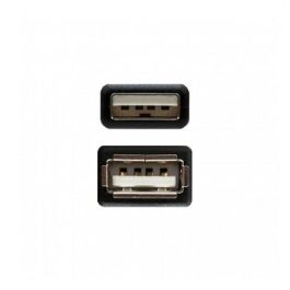 Cable Alargador USB 2.0 Nanocable 10.01.0203-BK/ USB Macho - USB Hembra/ 1.8m/ Negro Cable Alargador USB 2.0 Nanocable 10.01.0203-BK/ USB Macho - USB Hembra/ 1.8m/ Negro