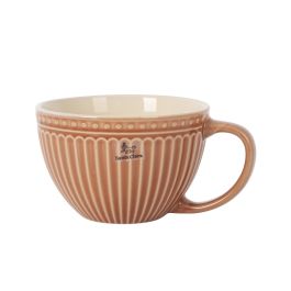 Inde Mondofiedo Taza Jumbo 450 ml, Color Marrón, 11.7 cm de Diámetro x 7.7 cm de Altura (6 Unidades)