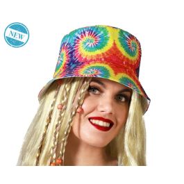 Sombrero Hippie Multicolor Estilo Años 70 Diseño Tie Dye para Disfraces y Festivales Precio: 2.50000036. SKU: B19KMFWPMV
