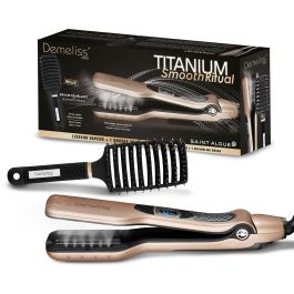 Plancha de pelo a vapor - SAINT ALGUE - Set de regalo Demeliss TITANIUM SMOOTH RITUAL - Cepillo desenredante - Dorado Precio: 87.68999954. SKU: B17D6H4NBL