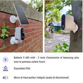 Cámara de vigilancia exterior inalámbrica con panel solar Konyks Camini Air 2 Solar Cámara de vigilancia exterior inalámbrica con panel solar Konyks Camini Air 2 Solar