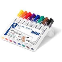 Staedtler Estuche 8 Pzas Lumocolor Whiteboard Marker 351 WP8, Surtido Colores, Tecnología Dry Safe Precio: 19.49999942. SKU: B1JYWCQ7TR