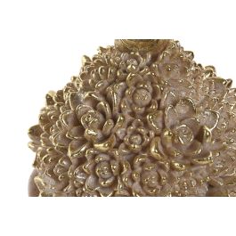 DKD Home Decor Figura Buda Oriental Beige Dorado Resina 14 x 26.5 x 14 cm (6 Unidades)