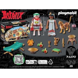 Playmobil 71270 César y Cleopatra Astérix - Set de Juego de Construcción para Niños +5 Años