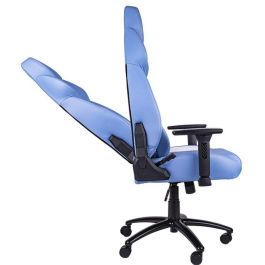Thermaltake GGC-VCO-LWLWDS-01 Silla Gaming Butaca Acolchada para Videojuegos, 52cm Ancho, Soporta 150 kg, Azul y Blanco