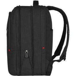 Wenger City Traveler Mochila para portátil de 16 pulgadas con bolsillo para tableta de 12 pulgadas, Negro