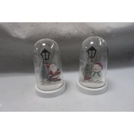 DKD Home Decor Decoración Navidad Tradicional Papá Noel y Muñeco de Nieve con Luz LED MDF Cristal Blanco Rojo Verde 11x11x18 cm Pack 6 Unidades Precio: 25.1559. SKU: B156WHA8Y9