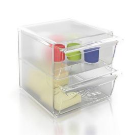 Bandeja Organizador Archicubo 6702 (Cubo 2 Cajones Grandes) Cristal Precio: 16.50000044. SKU: BIX01A6702CSTP