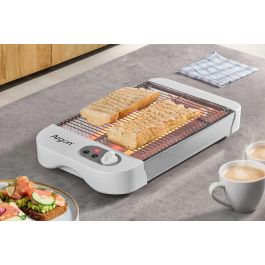 Tostador Plano Blanco 600W Argon 35x6.5x21.5 cm (6 Unidades) Tostador Plano Blanco 600W Argon 35x6.5x21.5 cm (6 Unidades)