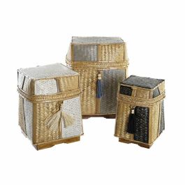 Cesta Balines DKD Home Decor Natural Blanco 33 x 40 x 33 cm Set de 3 Precio: 95.5000002. SKU: S3029044