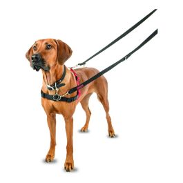 Halti Arnés de Control Delantero, ideal para Perros Medianos y Grandes, Talla L (cintura 80-120cm), Negro-Rojo