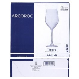 Caja 6 Copas Vino Vidrio Tensionado Thera Arcoroc 44 cL