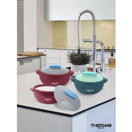 Thermosport Termo para Alimentos de Plástico 1800 ml con Dimensiones 25 x 20 x 10.5 cm (12 Unidades)