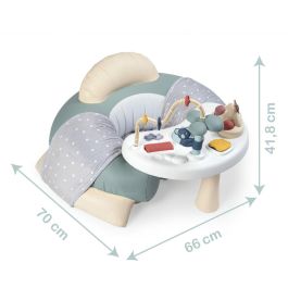 Smoby LS Asiento Acogedor Little Smoby Hinchable para Bebés que Empiezan a Sentarse con Tableta de Actividades Educativas