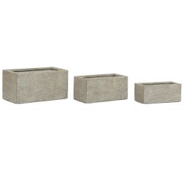 Jardinera Home ESPRIT Beige Fibra de Vidrio Magnesio 74,5 x 37,5 x 37,5 cm Precio: 143.49999961. SKU: B17MT87JB6