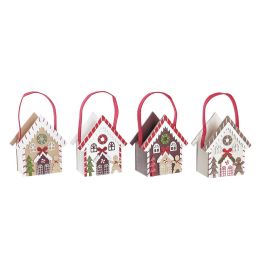 Decoracion Colgante Navidad Tradicional DKD Home Decor Blanco Marron 7 x 15 x 13 cm (4 Unidades) Precio: 30.50000052. SKU: B17WAXLZPS