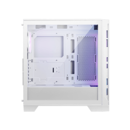 CAJA MSI MAG FORGE 320R AIRFLOW WHITE,1x2.5"+2x2.5”/3.5”,3x120MM+1x120MM (ARGB),2xUSB3.2,+AUDIO+MICRO,RGB,MID-TOWER(BLANCO)