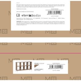 Inde Estantería Cubo 8 Compartimentos con Patas de Metal Moblekit 118x29x72 cm